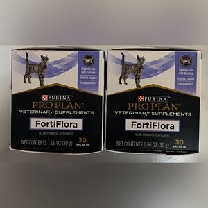 Purina Pro Plan FortiFlora Feline 30 Sachets x 2 Boxes